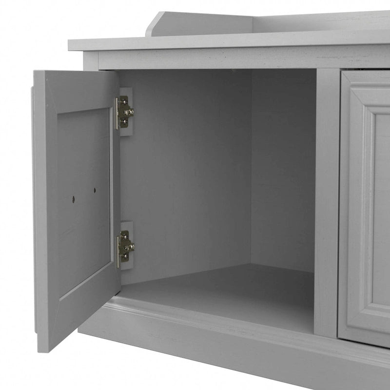 40W Entryway Bench and Wall Mounted Shelf
