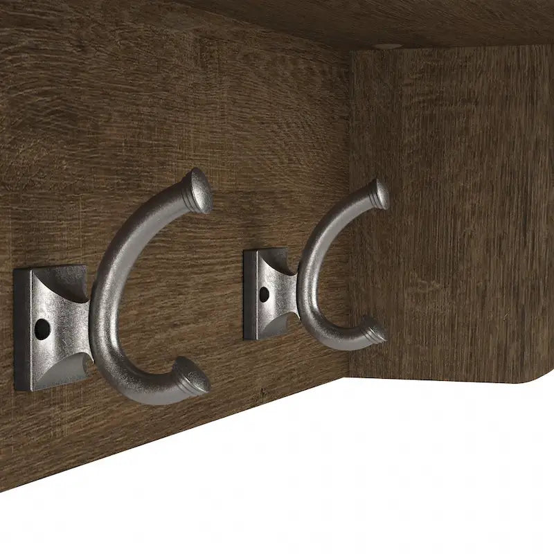 40W Entryway Bench and Wall Mounted Shelf