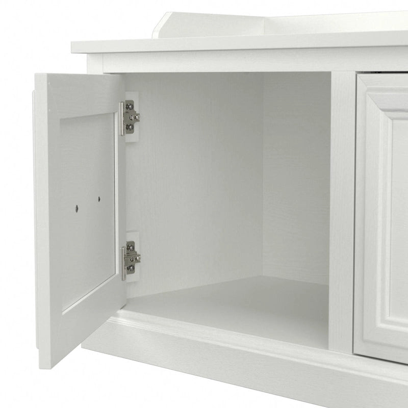 40W Entryway Bench and Wall Mounted Shelf