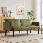 Sofa Bed, Compact Loveseat, Modern Mid-Century Sleeper Sofa, Convertible Couch, Living Room Couches