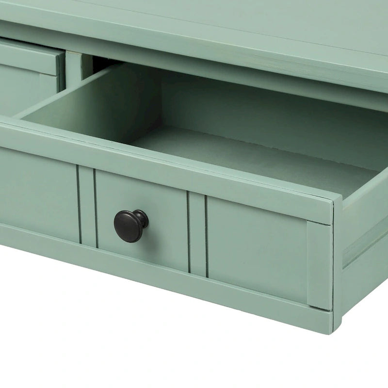 Console Table with Two Drawers and Bottom Shelf