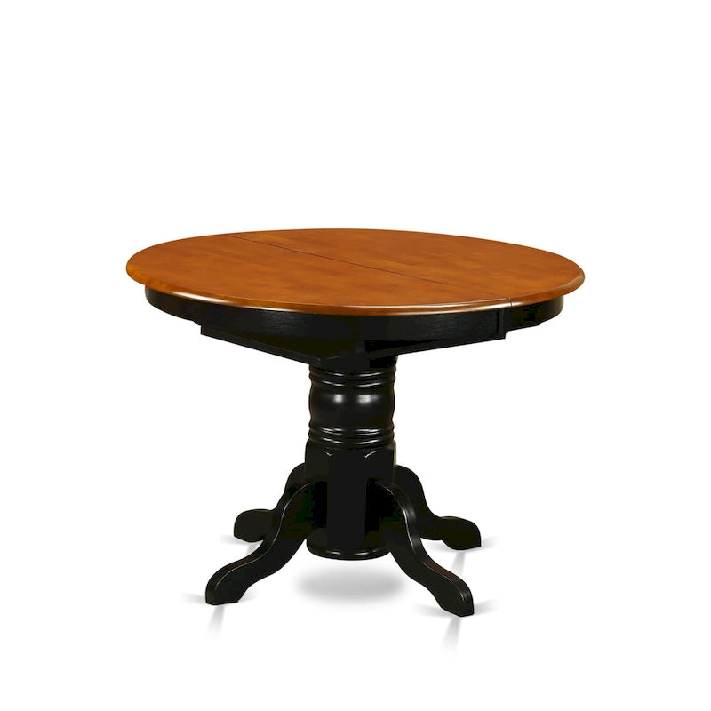 Kitchen Dining Table Butterfly leaf Oval Table Top and Pedestal Legs- Hardwood Table (Finish Option)