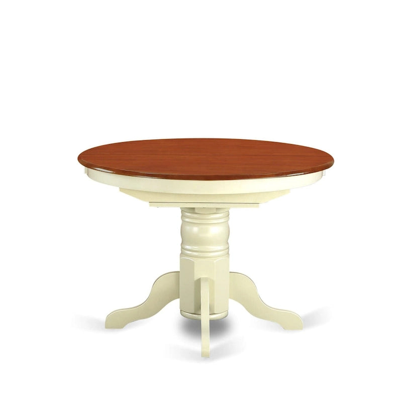 Kitchen Dining Table Butterfly leaf Oval Table Top and Pedestal Legs- Hardwood Table (Finish Option)