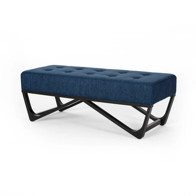 Contemporary Fabric Ottoman Bench