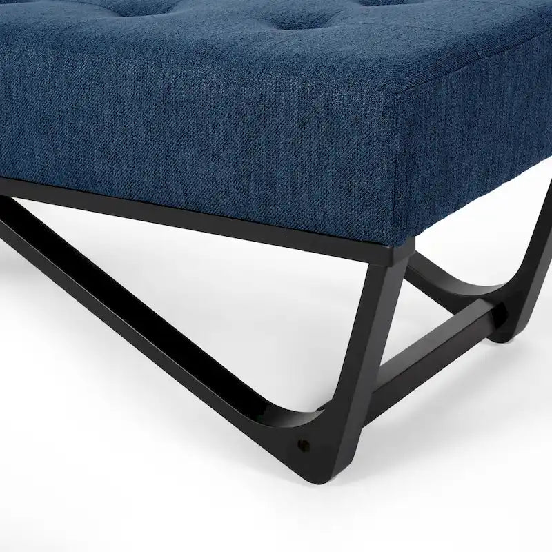 Contemporary Fabric Ottoman Bench
