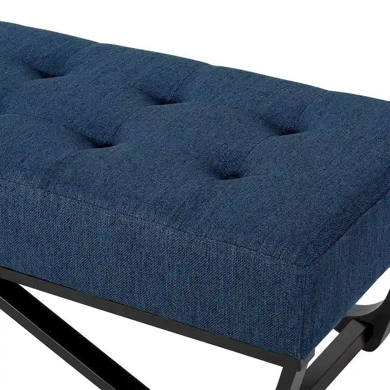 Contemporary Fabric Ottoman Bench
