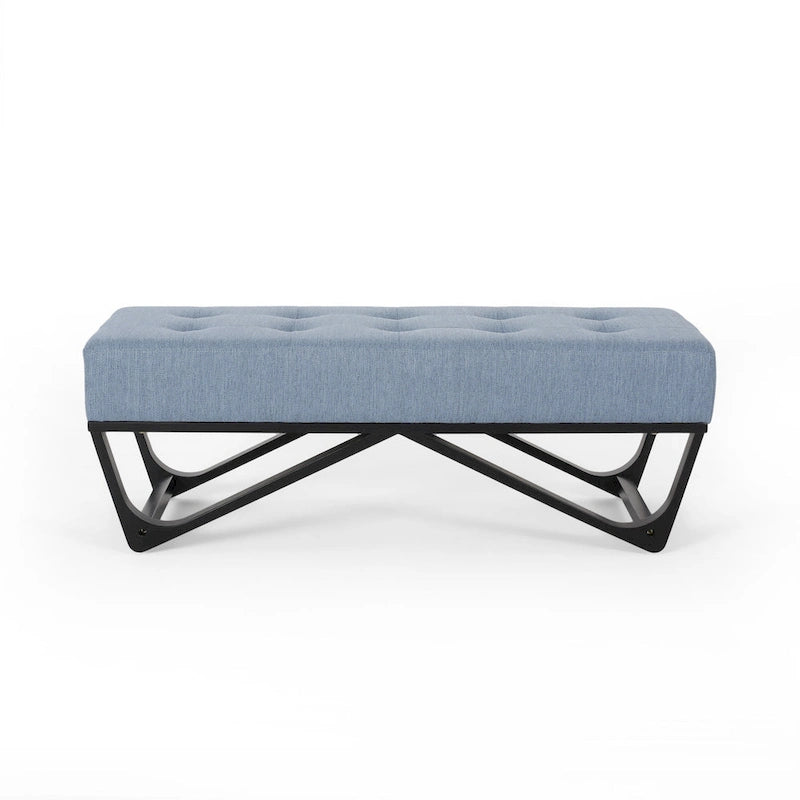 Contemporary Fabric Ottoman Bench