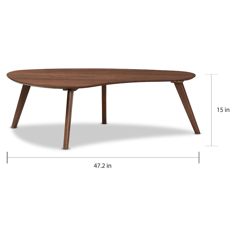 Walnut Finished Coffee Table