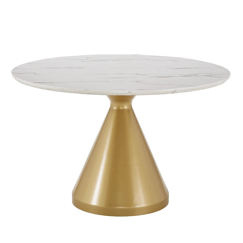 46 Wide Faux Marble Round Dining Table