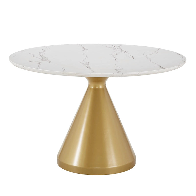 46 Wide Faux Marble Round Dining Table
