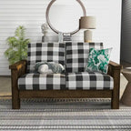 Poltroncina tradizionale in tessuto di lino color rovere rustico