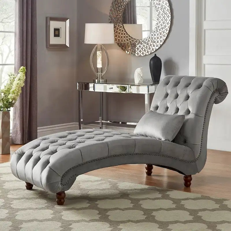 Tufted Oversized Chaise Lounge