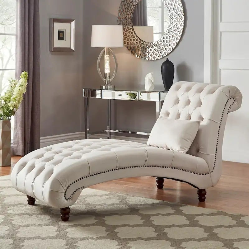 Tufted Oversized Chaise Lounge