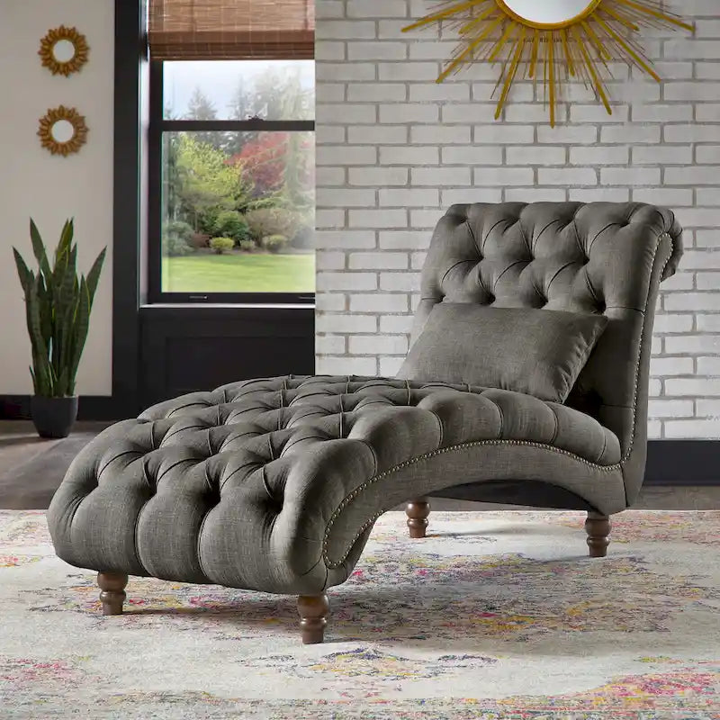 Tufted Oversized Chaise Lounge
