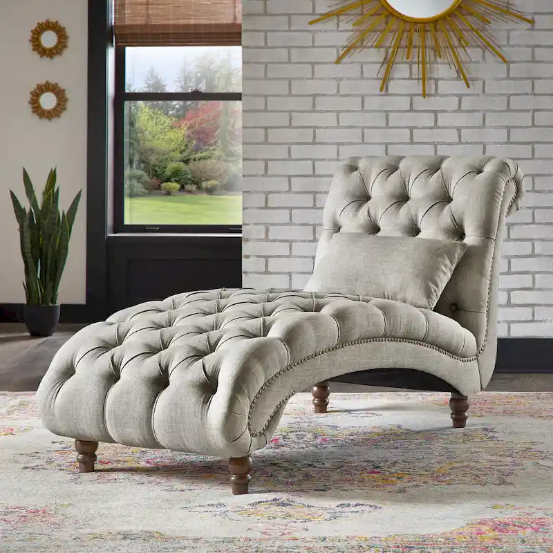 Tufted Oversized Chaise Lounge