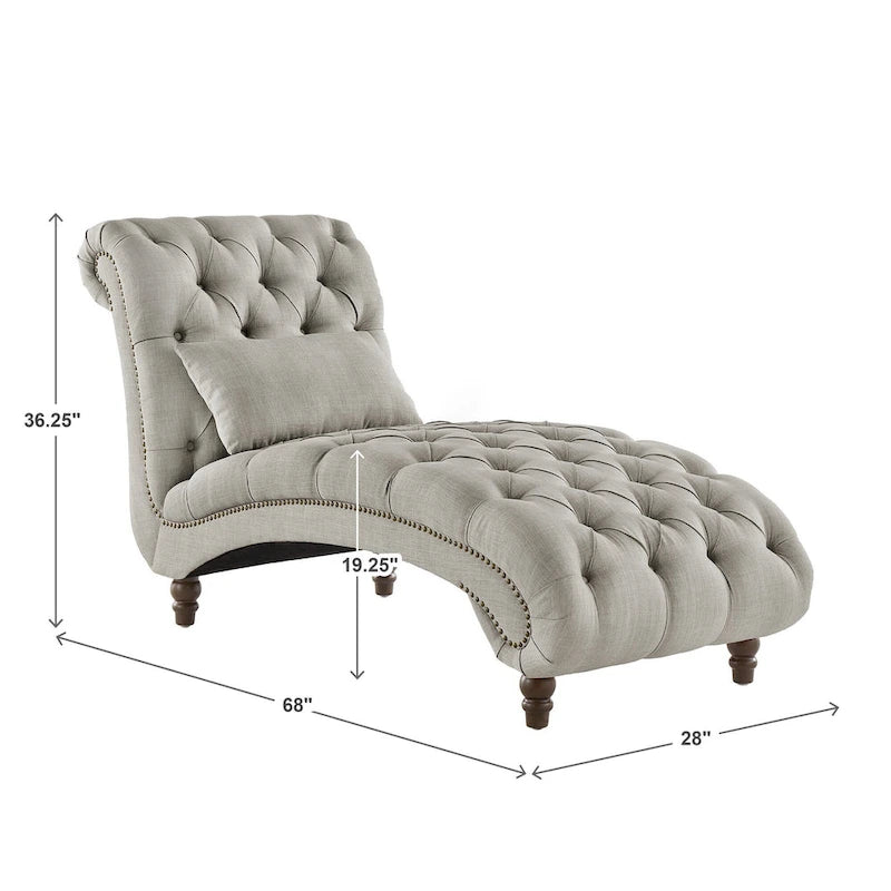 Tufted Oversized Chaise Lounge