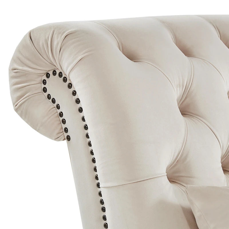 Tufted Oversized Chaise Lounge