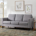 73 Upholstered Curved Arm Sofa