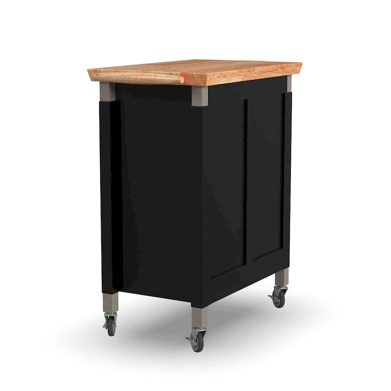 Kitchen Cart with Wood Top