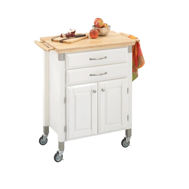Kitchen Cart with Wood Top