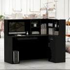 L-Shape Wood Reception Desk Office Computer Desk