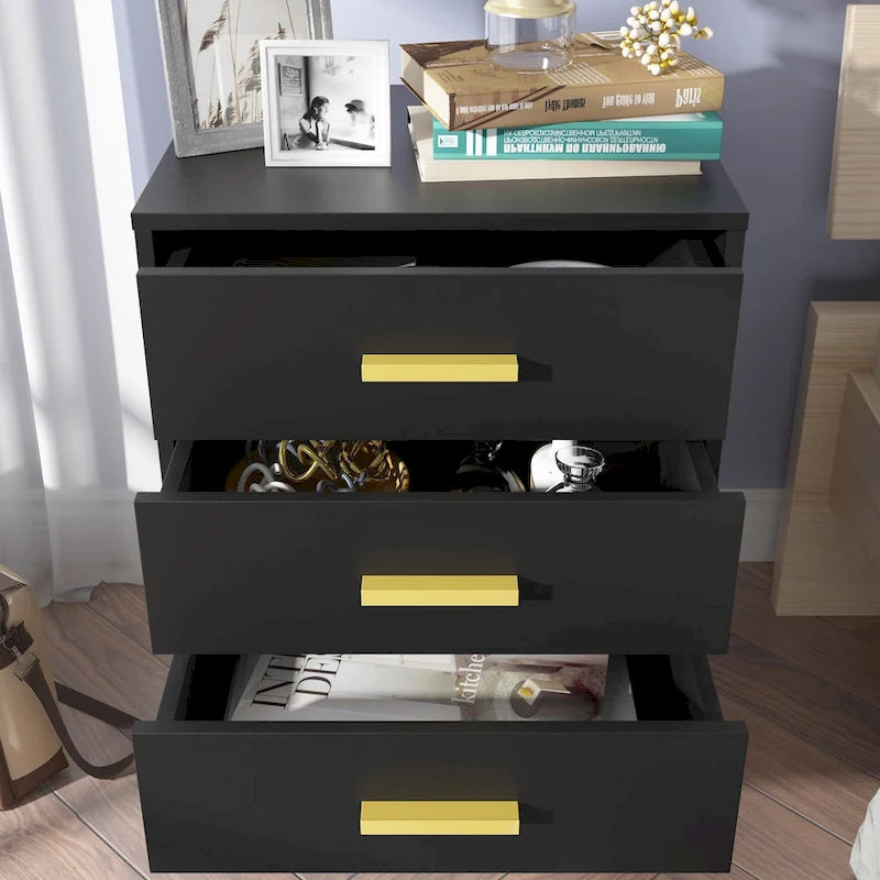 23.6 Tall 3 - Drawer Nightstand End Table Beside Table Spray Paint