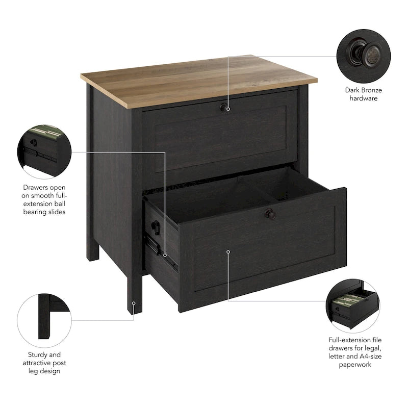 2 Drawer Lateral File Cabinet