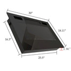 30 Recessed Electric Fireplace High Glossy TV Stand