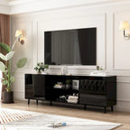 30 Recessed Electric Fireplace High Glossy TV Stand