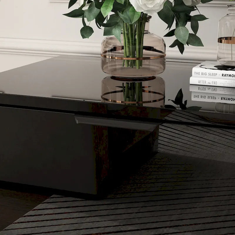 30 Recessed Electric Fireplace High Glossy TV Stand Combo Fireplace