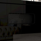 30 Recessed Electric Fireplace High Glossy TV Stand