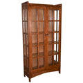 Mission Oak Display China Cabinet / Bookcase - 39W