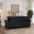 3 Seat Sofa with Rubber wood Legs and Nails finish