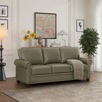 3 Seat Sofa with Rubber wood Legs and Nails finish