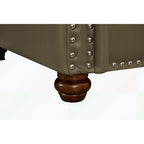 3 Seat Sofa with Rubber wood Legs and Nails finish