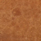 Ottoman with Adjustable Walnut Table - Full Grain Genuine Leather