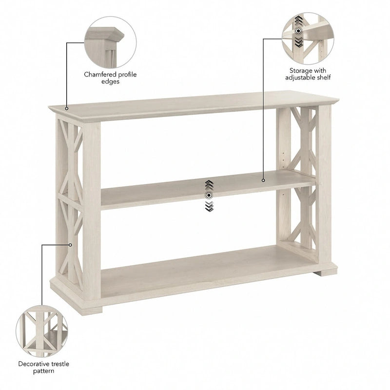 Console Table with Shelves